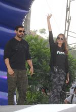 John Abraham and Sonakshi Sinha at red bull race on 13th Nov 2016